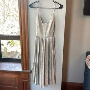 Elevenses from Anthropologie Champagne Dress